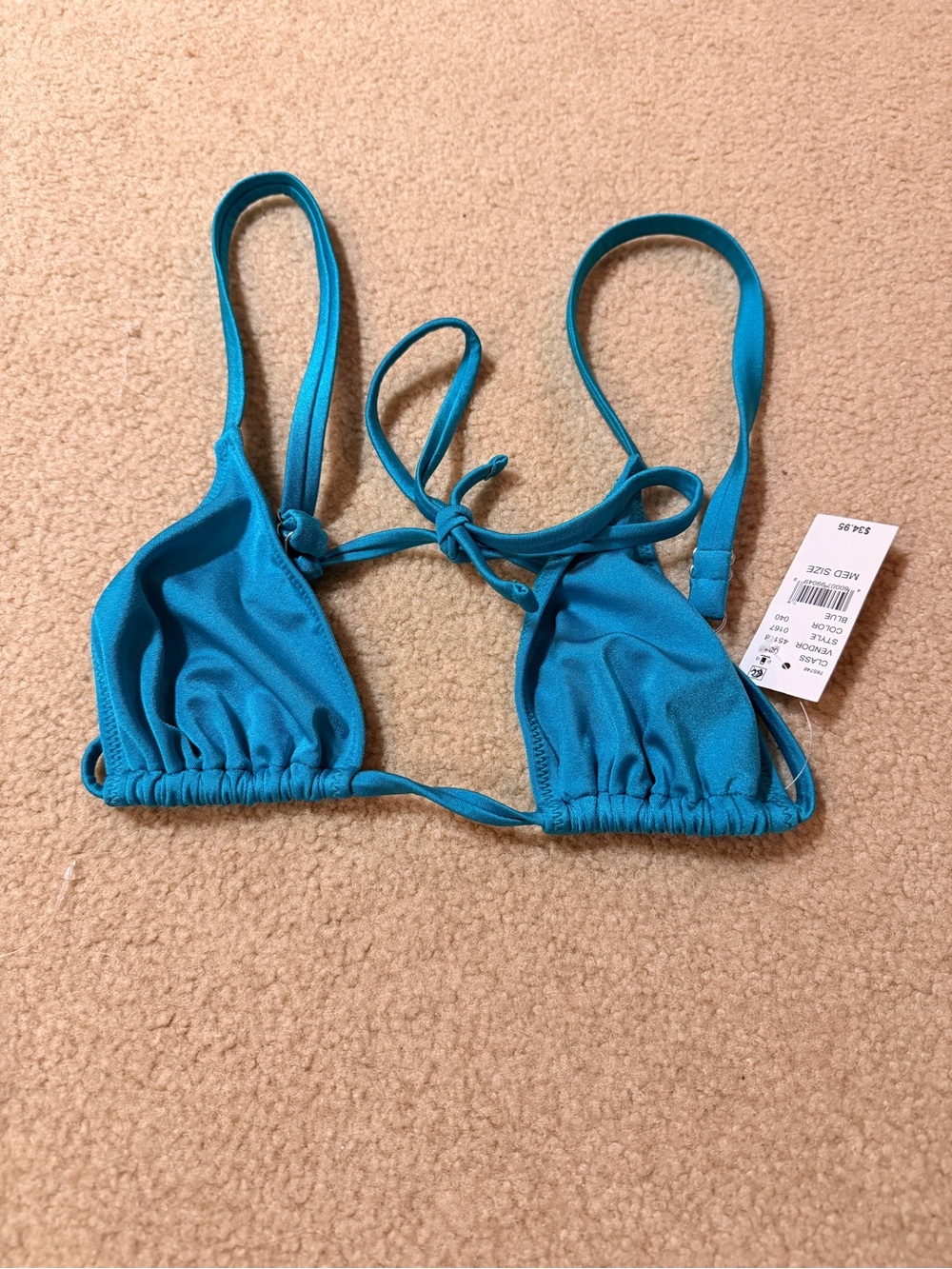 PacSun Girls Teal Triangle Swim Top
